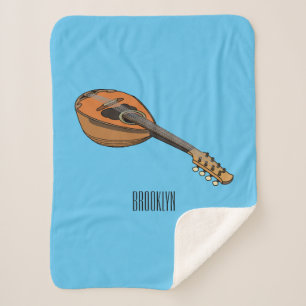 Mandolinen-Cartoon-Illustration Sherpadecke