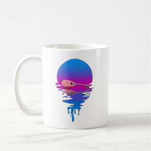 Mandolinen Liebhaber Vintage Retro Sonnenuntergang Kaffeetasse