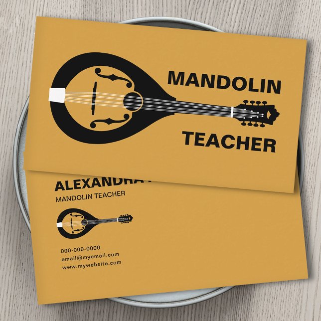 Mandolinenlehrer Visitenkarte (Mandolin Teacher Business Card)