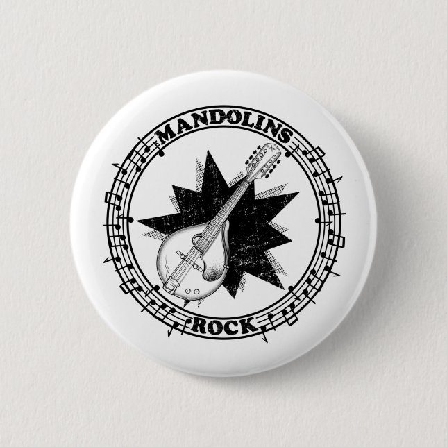 Mandolins Rock Bluegass Button (Vorderseite)