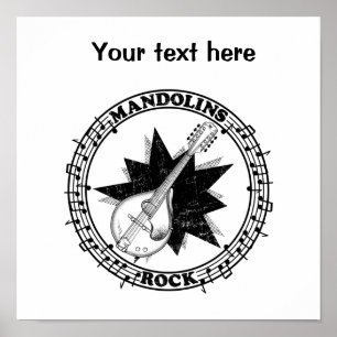 Mandolins Rock Folklore Poster