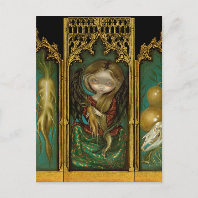 "Mandragora Triptych" Postkarte (Vorderseite)