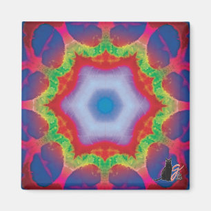 Mandril Kaleidoscope Magnet