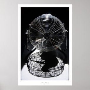 Mandrill Fan BW Still Life Fotografy L Poster