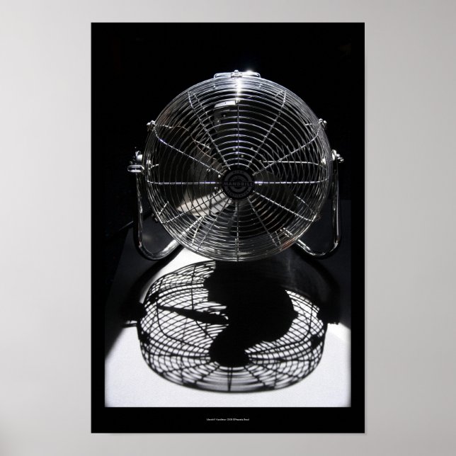 Mandrill Fan BW Still Life Fotografy S Poster (Vorne)