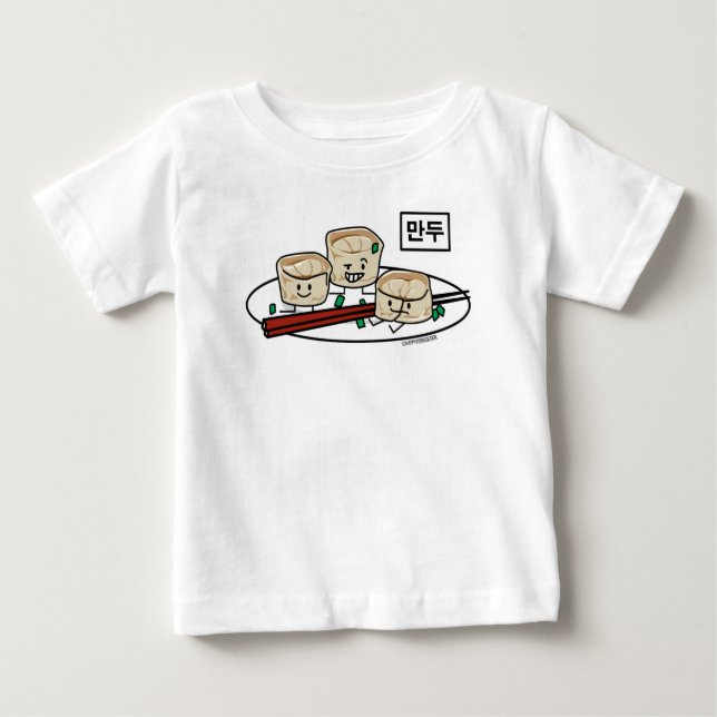 Mandu koreanisches Mehlkloß-dim sumfrühstück Baby T-shirt (Vorderseite)