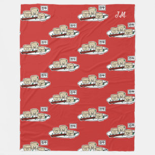 Mandu koreanisches Mehlkloß-dim sumfrühstück Fleecedecke