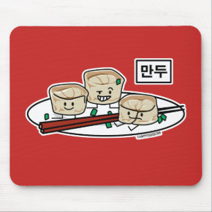 Mandu koreanisches Mehlkloß-dim sumfrühstück Mousepad