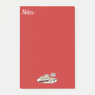 Mandu koreanisches Mehlkloß-dim sumfrühstück Post-it Klebezettel