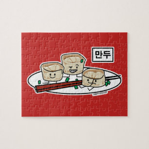 Mandu koreanisches Mehlkloß-dim sumfrühstück Puzzle