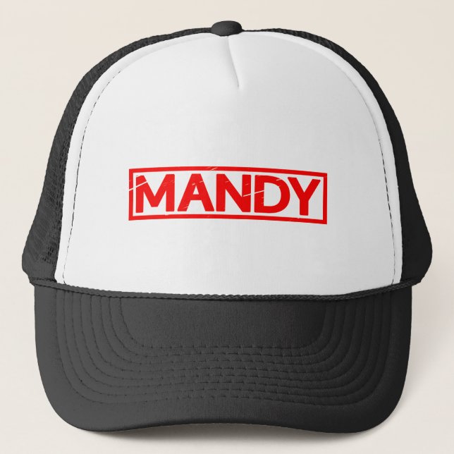 Mandy-Briefmarke Truckerkappe (Vorderseite)
