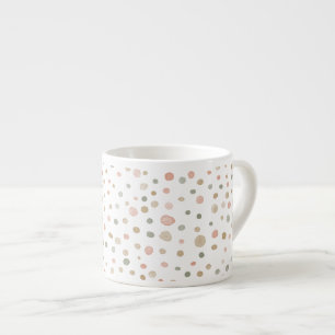 Mandy Confetti Watercolor Dots Espresso Tasse