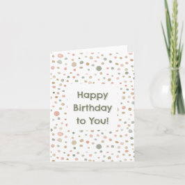 Mandy Confetti Watercolor Dots Geburtstagskarte Karte