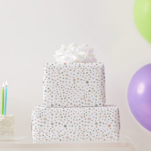 Mandy Confetti Watercolor Dots Wrapping Paper Geschenkpapier