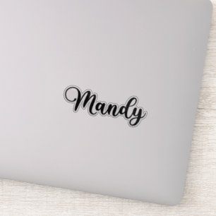 Mandy Name - Handgeschriebene Kalligrafie Aufkleber