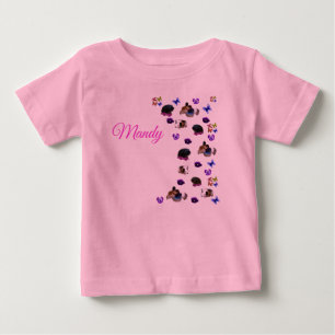 Mandy, Name, Mit Meerschweinchen und Stiefmütterc Baby T-shirt