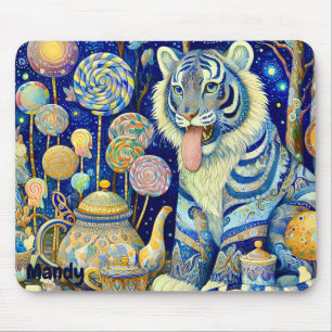MANDY ~ Paisley Tiger ~ Tee Party ~ Mousepad