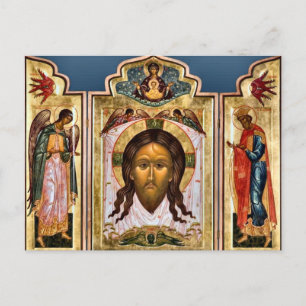 Mandylion Orthodox Christliches Symbol Postkarte