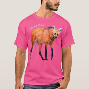 Maned Wolf South American Wild Dog Wolf Liebhaber T-Shirt