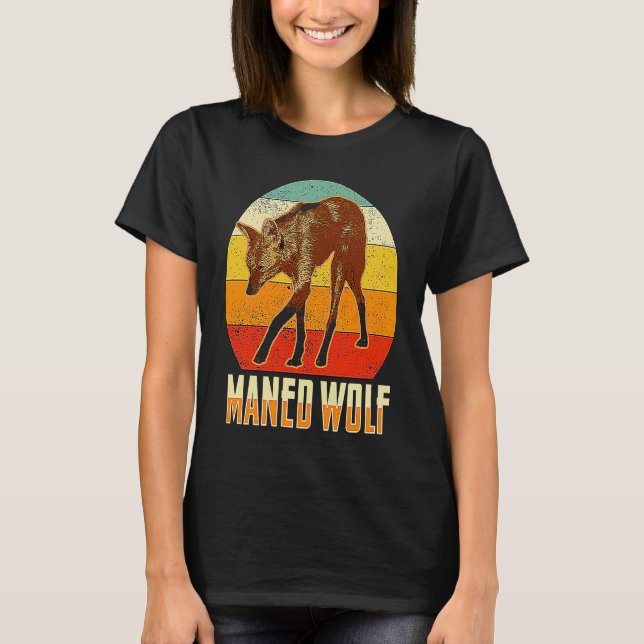 Maned Wolf Südamerika Tier 2 T-Shirt (Vorderseite)