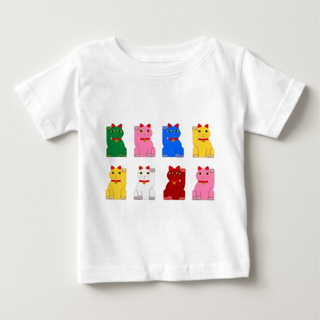 Maneki Neko Baby T-shirt (Vorderseite)