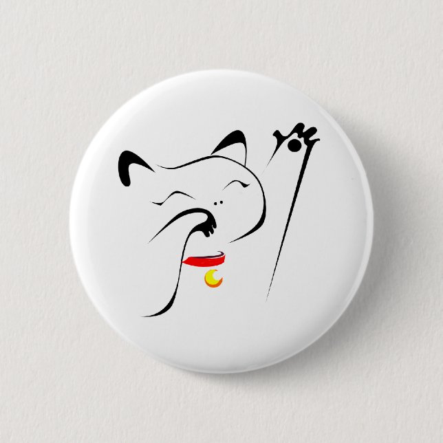 Maneki Neko Button (Vorderseite)