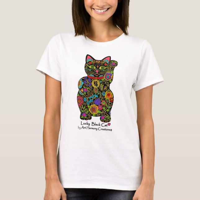 Maneki Neko der T - Shirt Frau (Vorderseite)