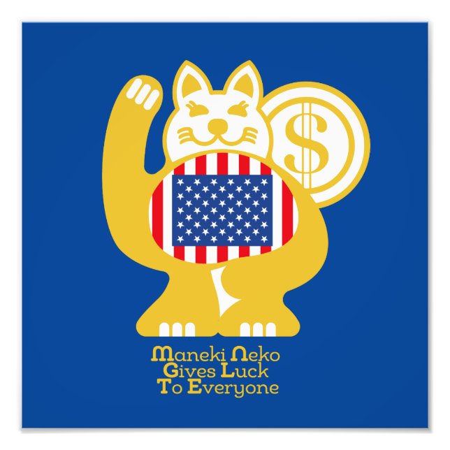 MANEKI NEKO EL GATO DE LA SUERTE / Version EEUU Fotodruck (Vorne)