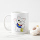Maneki Neko glückliche Katze Kaffeetasse (Mit Donut)