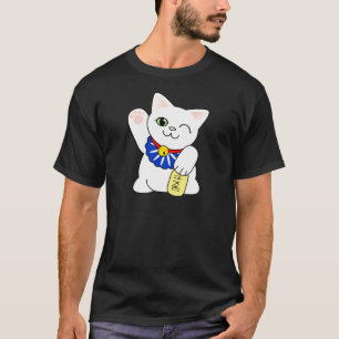 Maneki Neko glückliche Katze T-Shirt