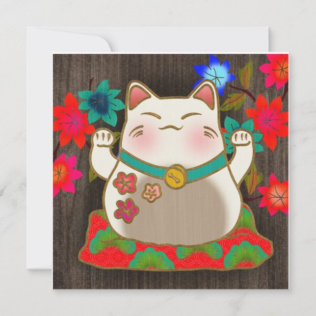 Maneki Neko Glückskatze (Vorderseite)