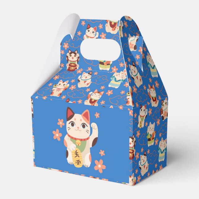 Maneki Neko Glückskatzen Geschenkschachtel (Vorderseite)
