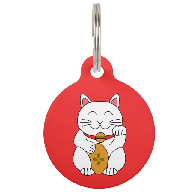Maneki Neko Haustiermarke (Vorderseite)