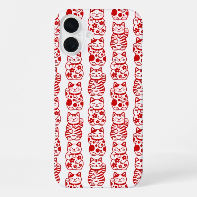 Maneki Neko iPhone Hülle (Rückseite)