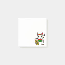 Maneki Neko: Japanisch Lucky Cat Post-it Klebezettel