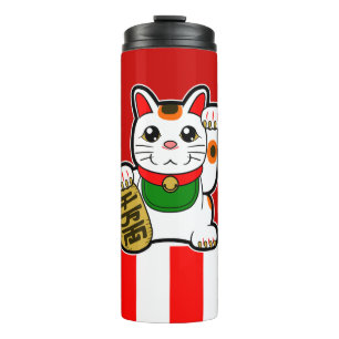 Maneki Neko: Japanisch Lucky Cat Thermosbecher