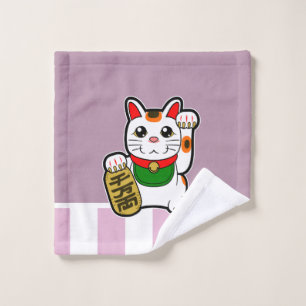 Maneki Neko: Japanisch Lucky Cat Waschlappen