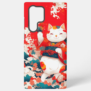 Maneki-Neko, Japanische Glückskatze Samsung Galaxy Hülle