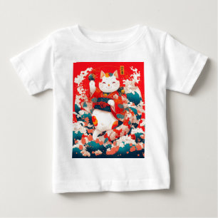 Maneki-Neko, Japanischer Lucky Cat Baby T-shirt