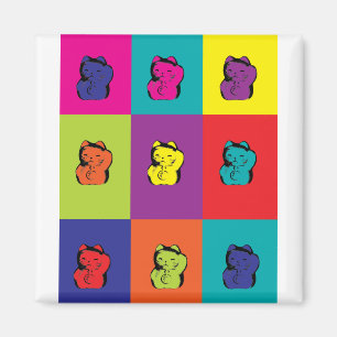 Maneki Neko Kitty Pop Kunstmagnet Magnet