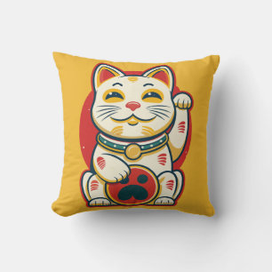 Maneki Neko - Lucky Cat Kissen