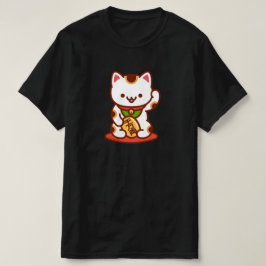 MANEKI-NEKO Lucky Cat T - Shirt - Weiß