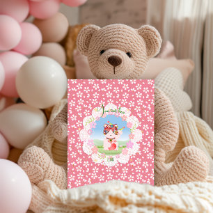 Maneki Neko Lucky Luna Holiday Postcard Feiertagspostkarte