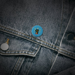 Maneki Neko Lucky Poilue Button