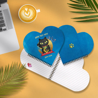 Maneki Neko Lucky Poilue Heart geformt Notizbuch