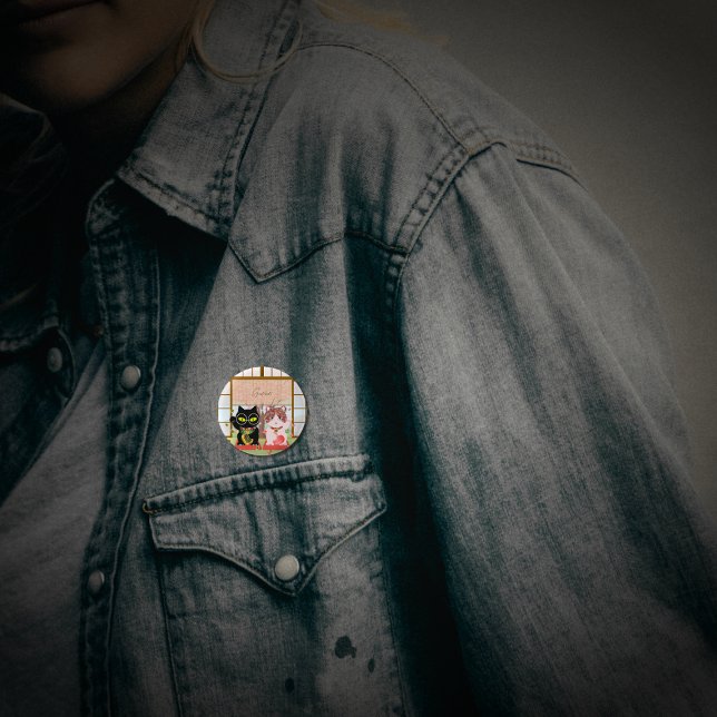 Maneki Neko Lucky Poiluna Button (Maneki Neko Lucky Poiluna 1 Inch Round Button)