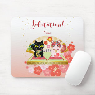 Maneki Neko Lucky Poiluna Mousepad