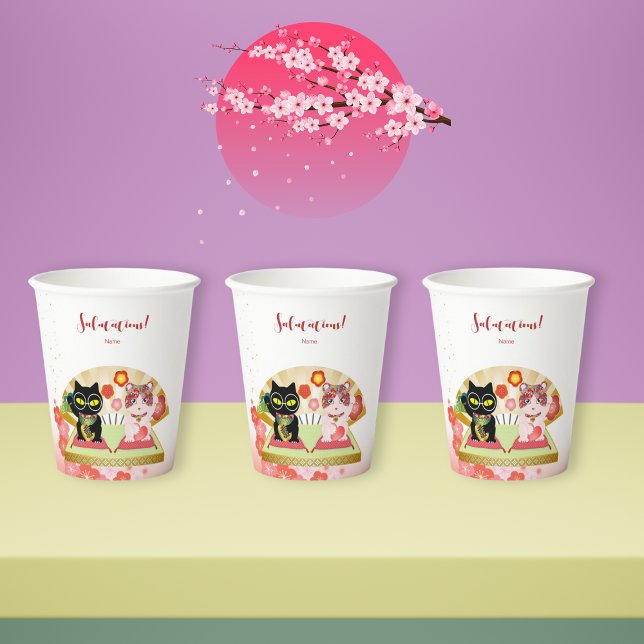 Maneki Neko Lucky Poiluna Pappbecher (Maneki Neko Lucky Poiluna Paper cup)