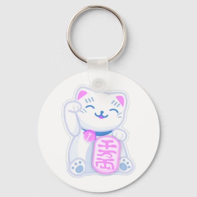 Maneki neko pastel schlüsselanhänger (Vorderseite)