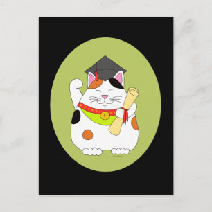 Maneki-Neko-Skala Ankündigungspostkarte